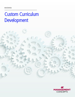 Custom Curriculum
